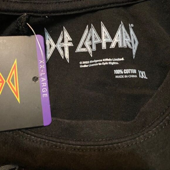 Def Leppard Black T-shirt, size XXL - Picture 3 of 3